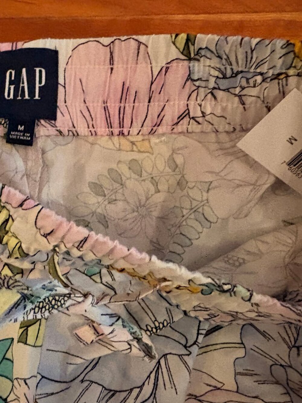 2 PAIRS GAP PJ LOUNGE PANTS FLORAL AND STRIPE PRINTS SIZE MED; NWT - Picture 8 of 9